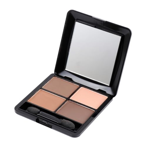 TOPPERFUN Farben Matte Lidschatten Palette mit Spiegel und Schwamm Stilvolle Braun Töne Hochpigmentiertes Langanhaltendes Augen Make Up für Party Hochzeit und Alltag von TOPPERFUN