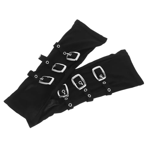 TOPPERFUN Fingerlose Punk-handschuhe Für Damen Lange Handschuhe Im Punk-stil Weiche Handschuhe Aus Polyestermaterial Für Partys Und Cosplay-requisiten von TOPPERFUN