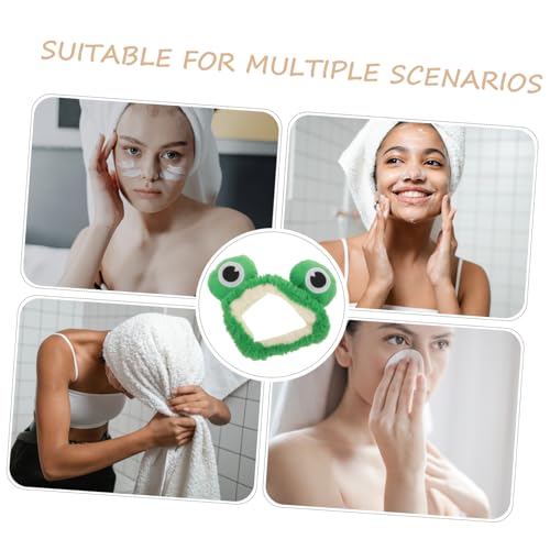 TOPPERFUN Frosch Stirnband Damen Cartoon Haarreif Spa Make up Waschgesicht Accessoire Fasching Party Cosplay Haarschmuck für Mädchen und Frauen von TOPPERFUN