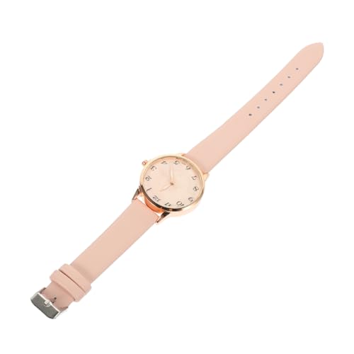 TOPPERFUN Fünfzackige Damen Analog Armbanduhr mit Lederband Quarzschmuckuhr für Schule Freizeit und Besondere Anlässe Einfache Ablesbarkeit Klassisches Design mit Sternen von TOPPERFUN