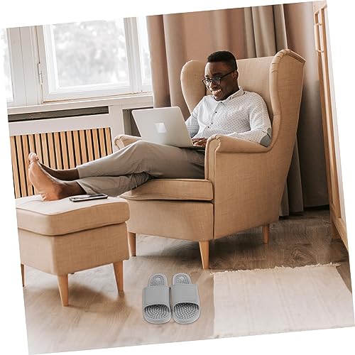 TOPPERFUN Fußtherapie Hausschuhe mit Dicker Sohle Komfortable Massagesandalen für Zuhause Fördert Blutzirkulation und Verbessert Schlafqualität Geeignet für Herren und Damen Xl von TOPPERFUN