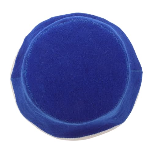 TOPPERFUN Gefilzter Saunahut aus Natürlicher Wolle Saugfähig und Verstellbar Unisex Sauna Mütze für Damen und Herren für Spa Thermalbad und Dampfbad zum Schutz vor Hitze und Feuchtigkeit von TOPPERFUN