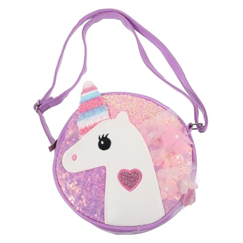 TOPPERFUN Glitzernde Einhorn Umhängetasche Mädchen Pailletten Schultertasche Alltag Reise Süß Mädchen Crossbody Purse Geschenk von TOPPERFUN