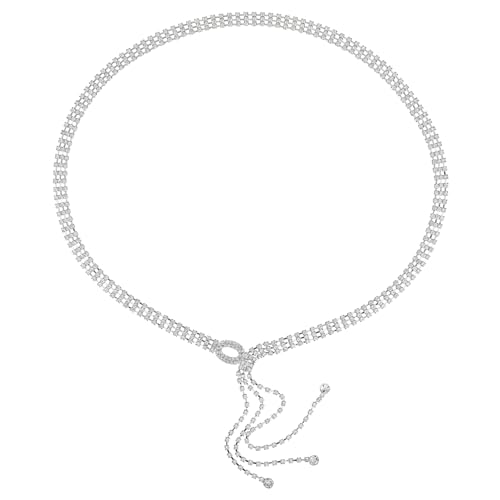 TOPPERFUN Glitzernder Gürtel für Damen Verstellbare Bauchkette Taillenkette für Hochzeiten Partys Formelle Kleider Metallkette von TOPPERFUN
