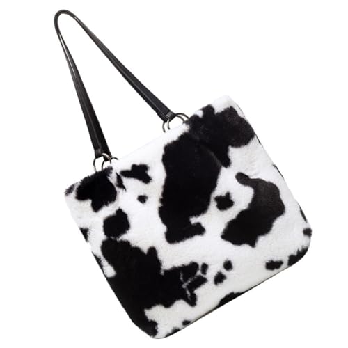 TOPPERFUN Große Kapazität Plüsch Umhängetasche Damen Modische Single shoulder Bag mit Weichem Material Vielseitig für Alltag und Freizeit Geeignet von TOPPERFUN