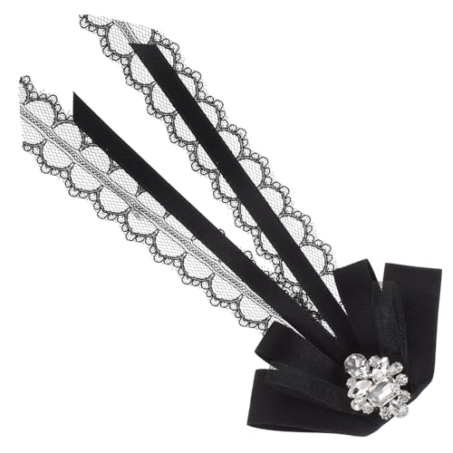 TOPPERFUN Große Spitzenbrosche Schleifenbrosche Damen Lapel Pin Leichter Langlebiger Bowknot Schmuck für Blusen Anzüge Hüte Elegantes Accessoire für Partys Meetings Geschenkidee von TOPPERFUN