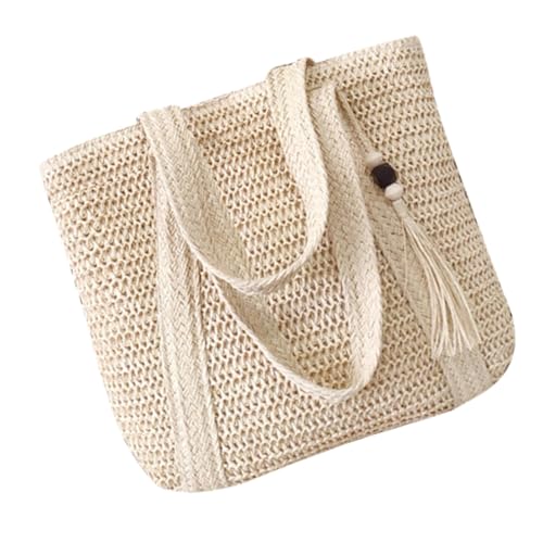 TOPPERFUN Große Woven Strandtasche für Damen Robuste Umhängetasche mit Hoher Kapazität für Strand Urlaub und Alltag Vielseitig Einsetzbar für Shopping und TOPPERFUN Große Woven Strandtasche für Damen Robuste Umhängetasche mit Hoher Kapazität für Strand Urlaub und Alltag Vielseitig Einsetzbar für Shopping und von TOPPERFUN