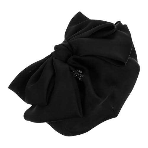 TOPPERFUN Großer Schleifen Haarclip mit Haarnetz für Damen Haaraccessoire für Formelle Anlässe Geeignet für Lange oder Dicke Haare für Büroalltag und Warme von TOPPERFUN
