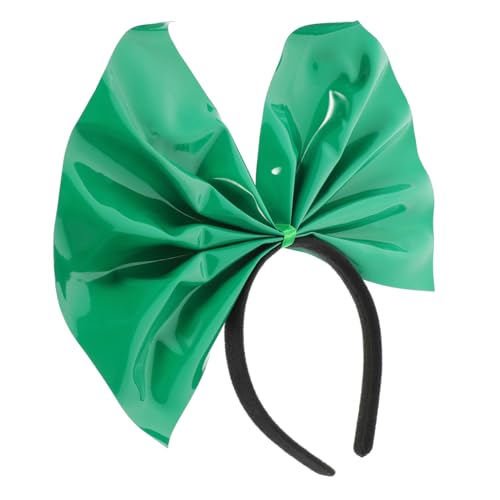 TOPPERFUN Großes Grünes Schleifen stirnband für Damen Auffälliges Party accessoire mit Weichem Haarschonendem Material Wiederverwendbar und Komfortabel für Kostüm Themenpartys von TOPPERFUN