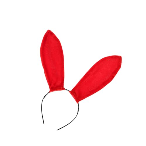 TOPPERFUN Haarreif Mit Hasenohren Leichtes Kreatives Kopfschmuck-accessoire Für Cosplay Partys Und Hochzeiten Für Unvergessliche Fotos Und Fröhliche Stimmung Rot von TOPPERFUN