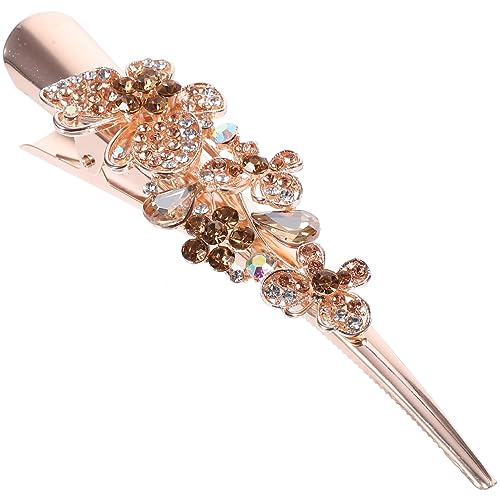 TOPPERFUN Haarspange für Damen Glitzernde Schmetterlings Haarspange Eleganter Haarschmuck für Hochzeiten Robustes Design als für Familie und von TOPPERFUN