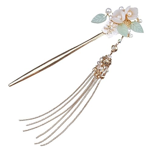 TOPPERFUN Haarstab Mit Perlen Chinesischer Haarstab Für Frauen Haarspange Mit Perlen Japanische Haaraccessoires Für Alltag Und Party von TOPPERFUN