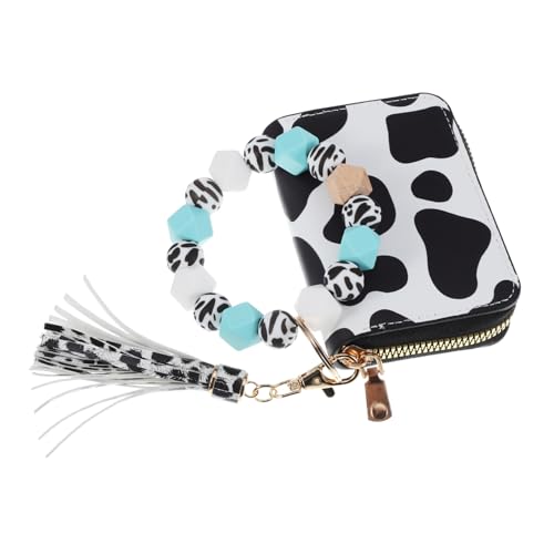 TOPPERFUN Handgelenk Schlüsselbund Brieftasche mit Multifunktionalen Kartenfächern PU Frauen von TOPPERFUN