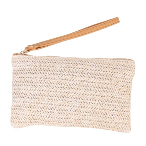 TOPPERFUN Handgewebte Geldbörse für Damen Tragbare Münzbörse mit Reißverschluss Elegantes Design für Münzen Geldscheine und Langlebig und von TOPPERFUN