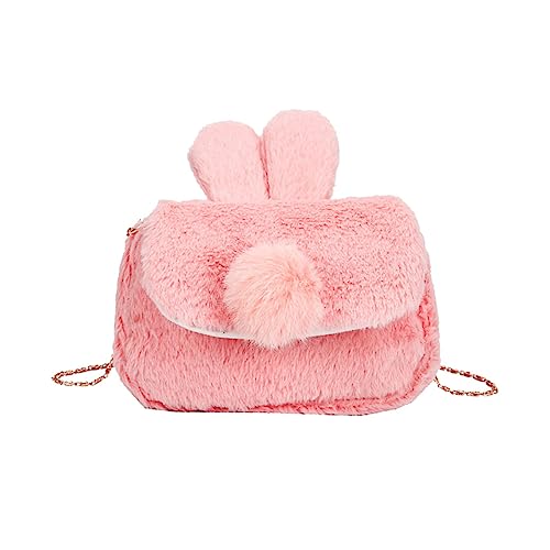 TOPPERFUN Hase-umhängetasche Aus Plüsch Kreative Schultertasche Mit Hasen-Design Tragbare Aufbewahrungstasche Für Mädchen Geeignet Für Einkaufen Arbeit Und Ausgehen von TOPPERFUN
