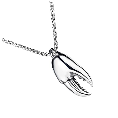TOPPERFUN Herren Anhänger Halskette Hip Hop Stil Krabbenklauen Design Kette Modisches Accessoire für Männer und Jugend von TOPPERFUN