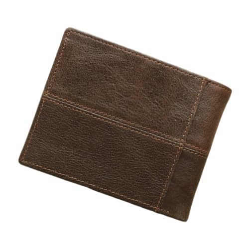 TOPPERFUN Herren Geldbörse Echtem Multifunktionale Retro Geldtasche mit Vielen Fächern für Münzen Geldscheine und Visitenkarten als für Männer zu Besonderen Anlässen von TOPPERFUN