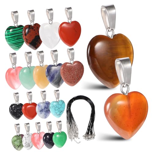 TOPPERFUN Herzförmige Basteln Selbstgemacht Anhänger für Armbänder Halsketten Ohrringe Multifunktionale Schmuck für Kinder Erwachsene von TOPPERFUN