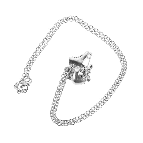 TOPPERFUN Schlittschuh-halskette Für Damen Und Mädchen Sportliches Schlittschuhschmuck-accessoire Mit Eishockey-anhänger Als Für Schlittschuhbegeisterte von TOPPERFUN