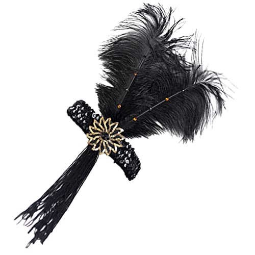 TOPPERFUN Jahre-stirnband Mit Schmuck Und Quaste Für Damen Vintage-kopfschmuck Flapper-accessoire Leicht Und Elegant Passend Für Partys Und Karneval von TOPPERFUN
