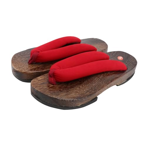 TOPPERFUN Japanische Clogs Herren Sandalen Sommer Holzschuhe mit Rutschfester Sohle Stilvolle Traditionelle Schuhe Bequem und Langlebig für Alltag und Freizeit von TOPPERFUN