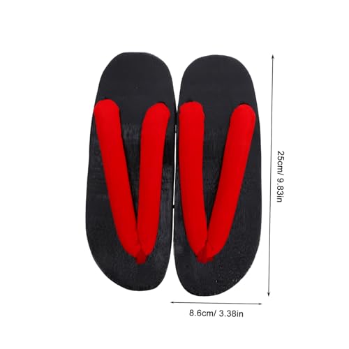 TOPPERFUN Japanische Herren Holzclogs Sandalen Sommer Slipper Rutschfest Langlebig Atmungsaktiv Bequem für Alltag Freizeit und Geschenk von TOPPERFUN