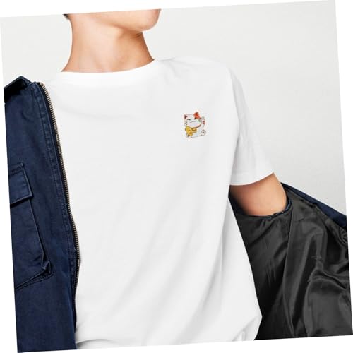 TOPPERFUN Japanische Katzenbrosche Glückskatze Anstecknadel Cartoon Pin aus Langlebiger Glatte Oberfläche Kratzer Einfach zu Befestigen Japanische Corsage für Kleidung und Accessoires von TOPPERFUN