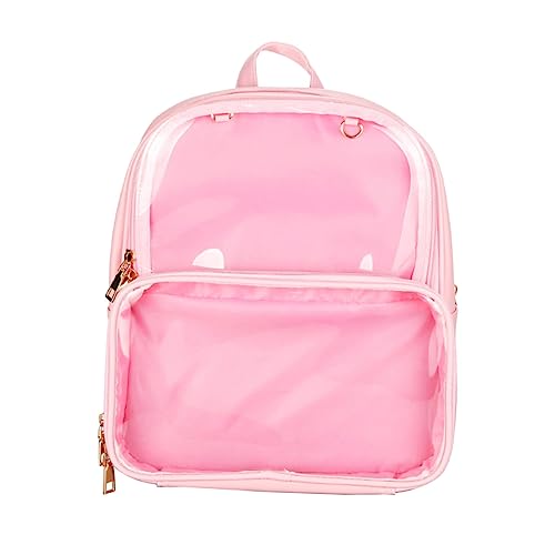 TOPPERFUN Jelly Backpack Transparent Stilvoll Für Teenager Mädchen Und Jungen Mit Verstellbaren Trägern Für Schule Und Freizeit von TOPPERFUN