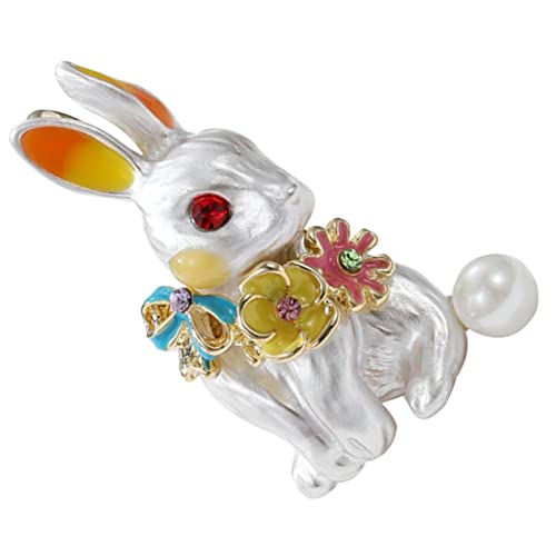 TOPPERFUN Kaninchen Brosche Anstecknadel für Frauen Süßer Tier Lapel Pin Perfektes Accessoire für Kleidung Taschen und Hüte für Feiertage und Besondere Anlässe und Elegantes Design TOPPERFUN Kaninchen Brosche Anstecknadel für Frauen Süßer Tier Lapel Pin Perfektes Accessoire für Kleidung Taschen und Hüte für Feiertage und Besondere Anlässe und Elegantes Design von TOPPERFUN