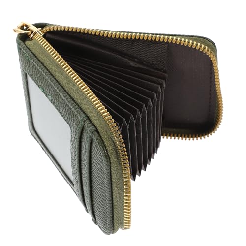 TOPPERFUN Kreditkartenetui mit Reißverschluss RFID Schutz Multifunktionale Bankkartentasche für Damen Praktische Kartenaufbewahrungstasche für Unterwegs von TOPPERFUN