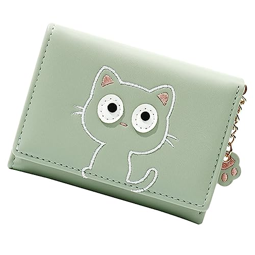 TOPPERFUN Katzenmotiv Geldbörse Multifunktionale Geldbörse Hochwertigem PU Niedliches Kartenetui mit Münzfach für Damen für Ordentliche Aufbewahrung von Kleingeld und Karten von TOPPERFUN