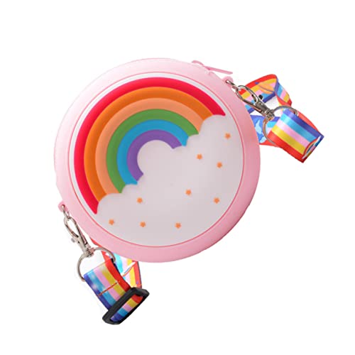 TOPPERFUN Kawaii Mini Umhängetasche für Mädchen Cartoon Geldbörse Regenbogenrosa mit Verstellbarem Schultergurt für Partys und Alltag Münzportemonnaie Zufällige Farbe Zufällige Farbe von TOPPERFUN