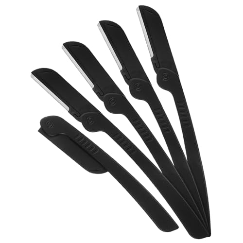 TOPPERFUN Klappbarer Augenbrauenrasierer mit Netzschutz Wiederverwendbares Dermaplaning Werkzeug für Männer und Frauen Ergonomischer Griff Tragbar und für Reisen Gesichtsrasierer von TOPPERFUN