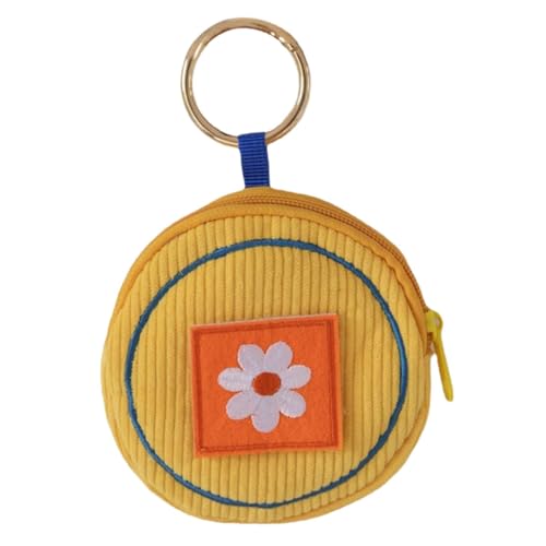 TOPPERFUN Kleine Damen Geldbörse mit Münzfach Handgefertigtes Langlebiges Portemonnaie mit Einzigartigem Stickdesign für Reisen und Täglichen Gebrauch für Kleingeld und Kleine Gegenstände von TOPPERFUN