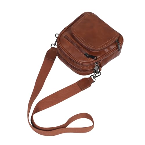 TOPPERFUN Kleine Damen Umhängetasche PU Material mit Verstellbarem Riemen und Kartenfächern Kompakte Crossbody Geldbörse für Handy und Cash Stylischer Begleiter für Alltag und Events von TOPPERFUN