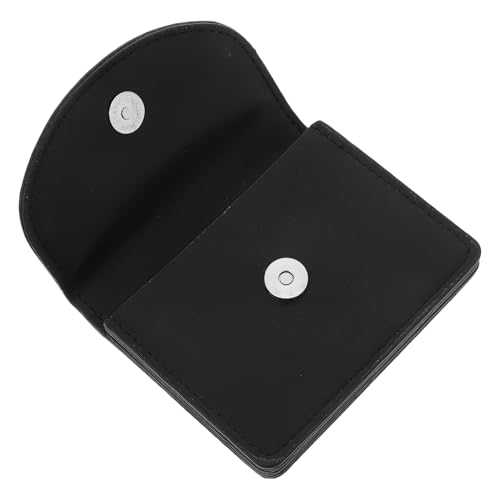 TOPPERFUN Kleines Kartenetui Für Damen Schmales Visitenkartenetui Kompakte Geldbörse Mit Münzbereich Aus Metall Und Kunstleder Für Täglichen Gebrauch Und Reisen von TOPPERFUN