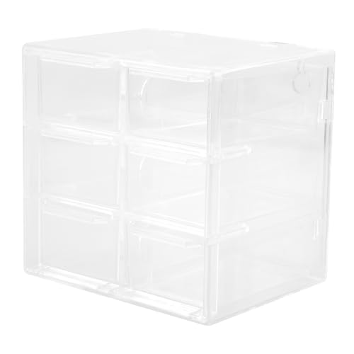 TOPPERFUN Transparenter Organizer Mit Aufbewahrungsbox Für Kontaktlinsen Fächer Kompakt Für Reisen Und Schreibtisch von TOPPERFUN