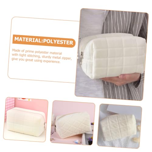 TOPPERFUN Kosmetiktasche Segeltuch Reisetasche Großer Make up Organizer mit Robustem Reißverschluss Leicht und Kompakt für Damen als Makeup Storage Holder und Kulturbeutel von TOPPERFUN