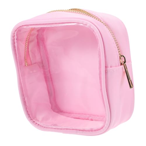 TOPPERFUN Kosmetiktasche für Frauen Tragbare Makeup Tasche Wasserdichtem PVC Pastellfarben Große Reise Organizer für Outdoor Shopping und Camping Leicht und von TOPPERFUN
