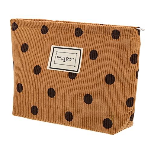 TOPPERFUN Kosmetiktasche im Vintage Stil aus Cord Große Kapazität Tragbare Kulturtasche für Damen für Reisen und Tägliche Aufbewahrung von Make Up Kosmetik und Persönlichen Gegenständen TOPPERFUN Kosmetiktasche im Vintage Stil aus Cord Große Kapazität Tragbare Kulturtasche für Damen für Reisen und Tägliche Aufbewahrung von Make Up Kosmetik und Persönlichen Gegenständen von TOPPERFUN