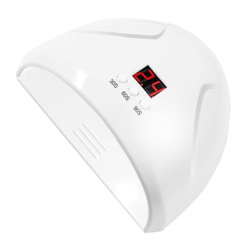 TOPPERFUN LED UV Nageltrockner mit Lampen Automatischer Sensor Digitaler Timer Gleichmäßige Härtung für Gelarten Maniküre und Pediküre Tool Weiße Gel Nagellampe von TOPPERFUN