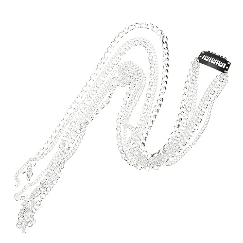 TOPPERFUN Lange Strass Haar Kette mit Quasten Dekorativer Haarclip für Damen Funkelnde Haarspange für Hochzeiten und Besondere Anlässe Haarschmuck mit Elegantem Design von TOPPERFUN