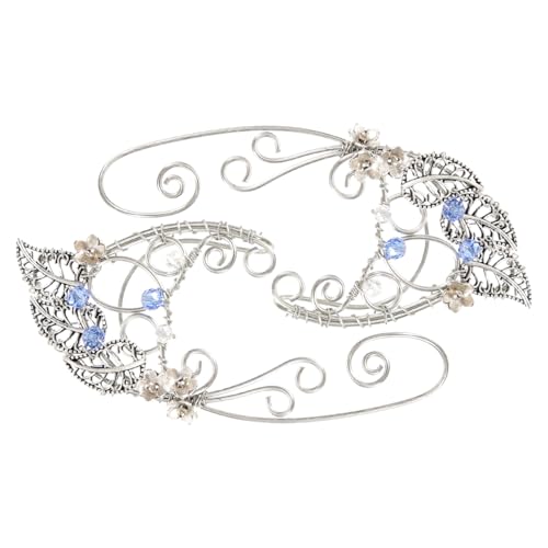 TOPPERFUN Leaf Ear Ohrmanschetten aus Legiertem Piercing Clipohrringe für Damen und Mädchen Feenohrringe für Halloween Weihnachten Geburtstage Modischer Ohrschmuck von TOPPERFUN