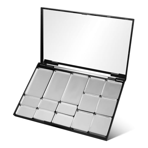 TOPPERFUN Leere Magnetische Lidschattenpalette Makeup Organizer Mit Spiegel Für Lidschatten Highlighter Und Große Kapazität Für Individuelles Makeup-design von TOPPERFUN