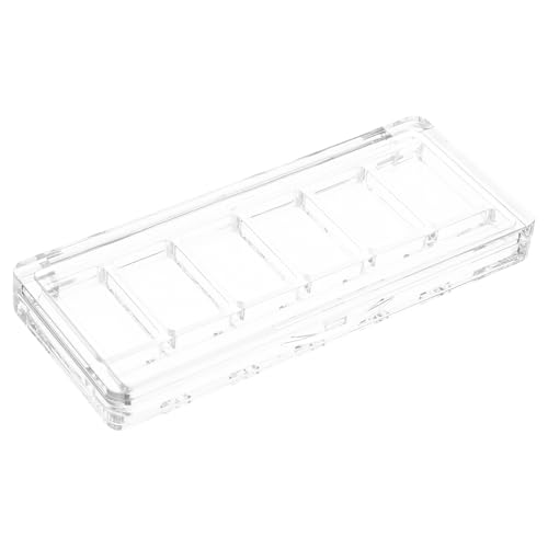 TOPPERFUN Leere Lidschattenpalette Aus Kunststoff Tragbare Make up Organizer Mit 6 Fächern Für Lidschatten Rouge Und Concealer Transparentes Design Langlebig Und Leicht Zu Reinigen Für von TOPPERFUN