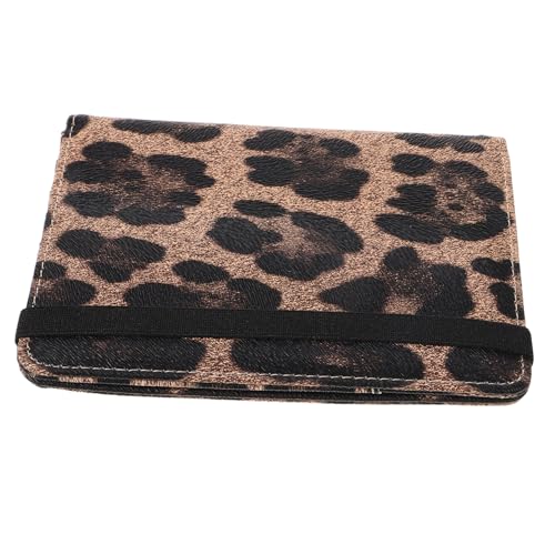 TOPPERFUN Leopard Print Reisepasshalter mit RFID Schutz PU Reisepassmappe und Dokumentenorganizer für Männer und Frauen Leicht mit Ticketfach Stylisches Design von TOPPERFUN