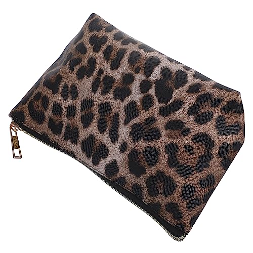TOPPERFUN Leopardenmuster Make Up mit Reißverschluss Kosmetiktasche für Reisen Multifunktionaler Organizer für Kleine Gegenstände Perfektes von TOPPERFUN