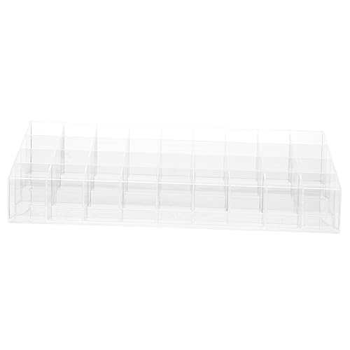 TOPPERFUN Lippenstift Organizer Mit Deckel Lipgloss Aufbewahrungsbox Für Schreibtisch Schlafzimmer Make-up Organisation von TOPPERFUN