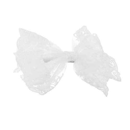 TOPPERFUN Mädchen Haarspange Weißer Federclip Elegant Frühlings haarpin Dauerhaftes Haarschmuck Damen Party Kopfschmuck Geschenk von TOPPERFUN