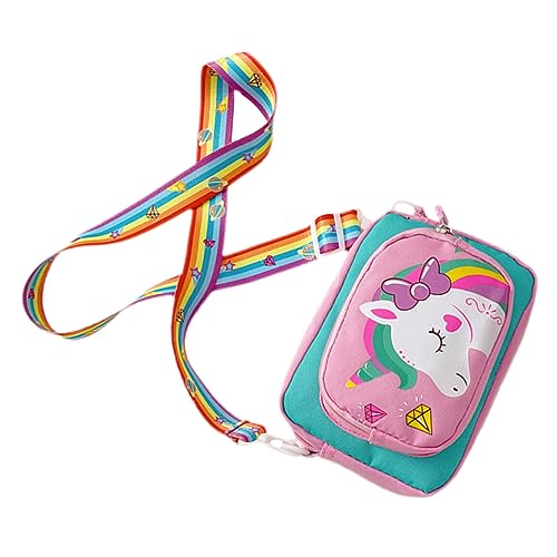 TOPPERFUN Einhorn Handtasche Für Kleinkinder Mädchen Crossbody Tasche Aus Oxford Cartoon-Design Als Umhängetasche Und Geldbörse Für Kleine Mädchen Im Alter Von Jahren von TOPPERFUN